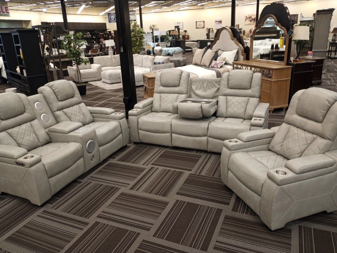 3pc Power Reclining Living Room Set,All Products : American Fashion Style Bags On Sale