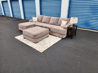 Sectional Sofa + Ottoman FREE DELIVERY