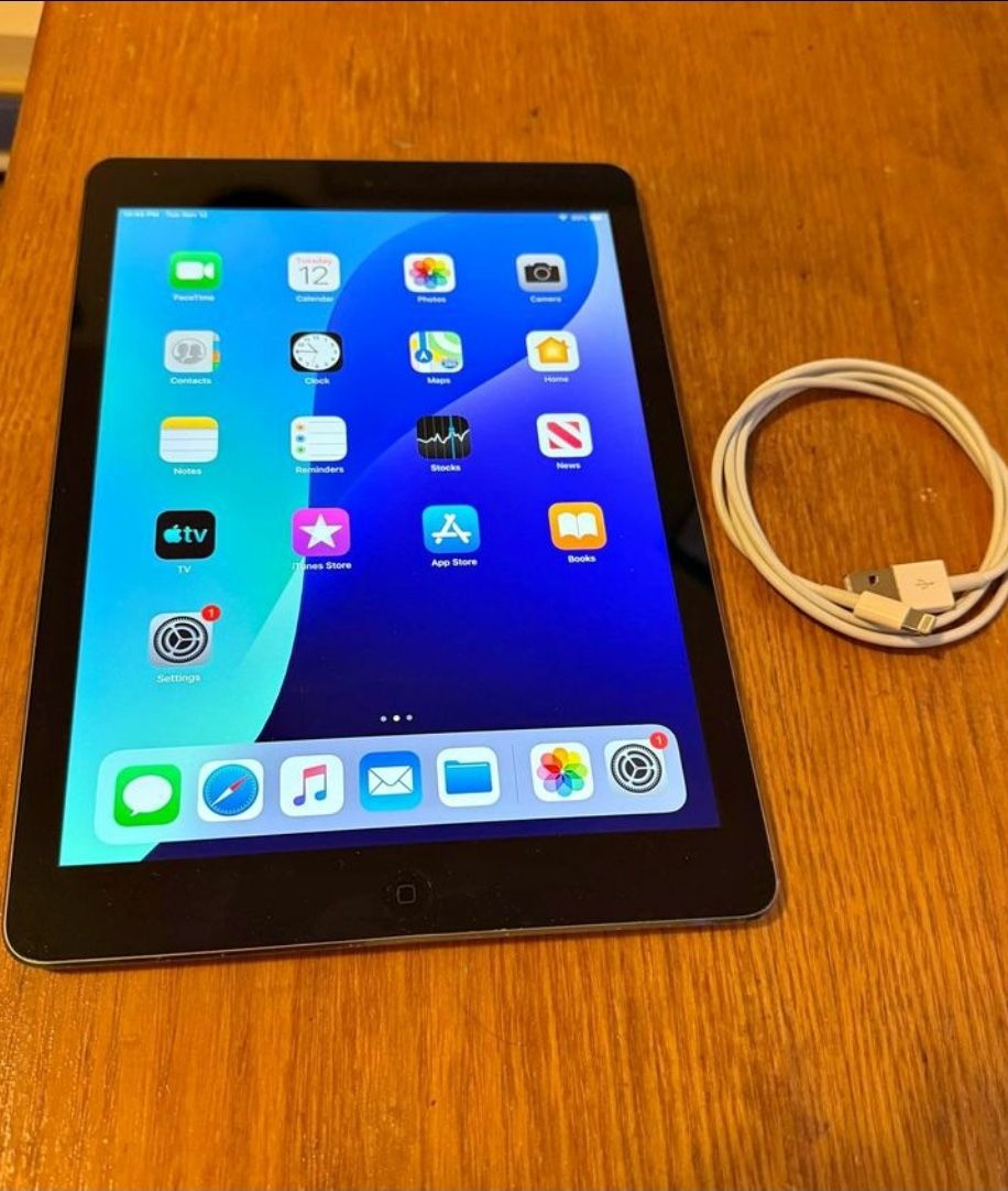 iPad Air With Charger