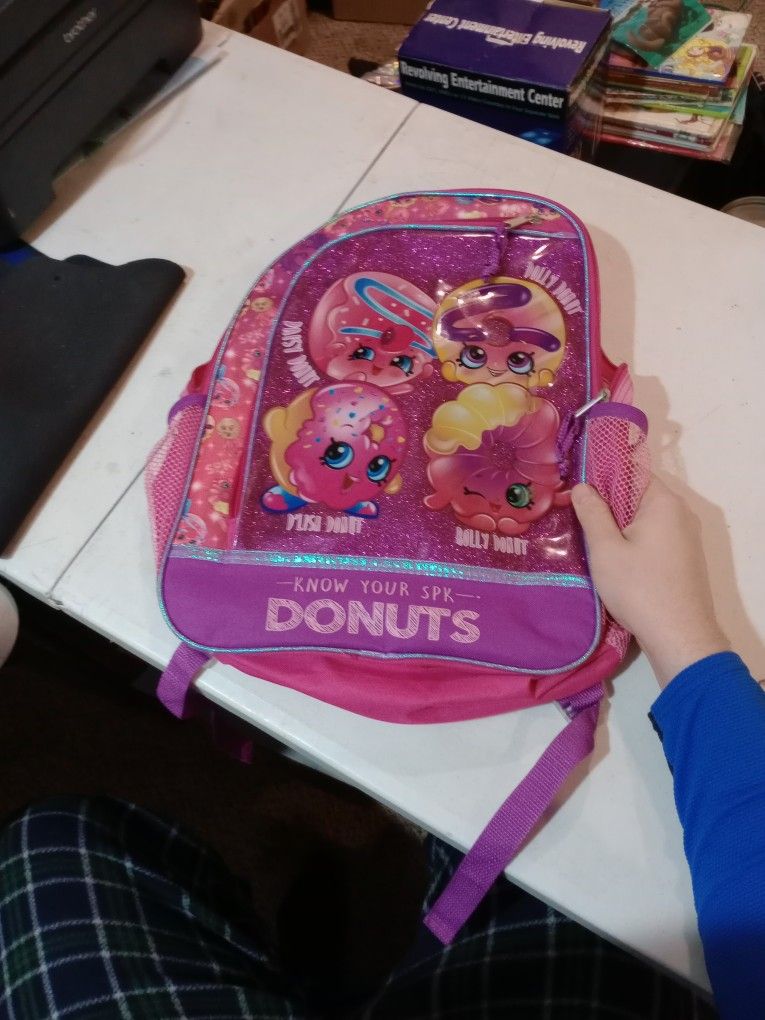 Schoolchildren Shopkins Backpack Brand New Branded