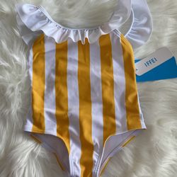 Baby Girl Swimsuit 18m, New