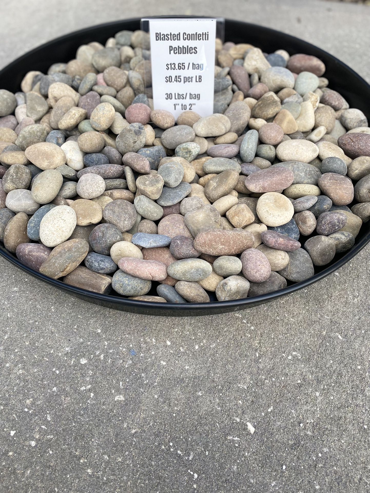 Blasted Confetti - Landscape Pebbles