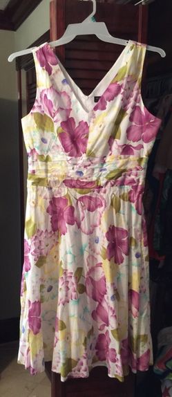Flower pattern summer dress