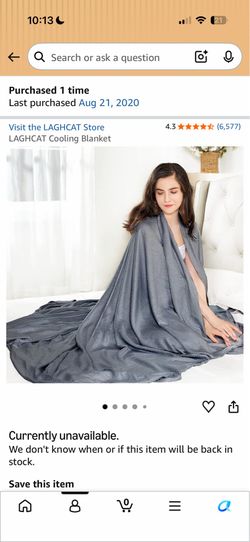 Brand new in package 100% bamboo fiber cooling blanket