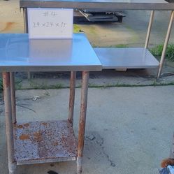 NSF Certified 24"x24"x35" Stainless Steel Restaurant Kitchen Prep Table