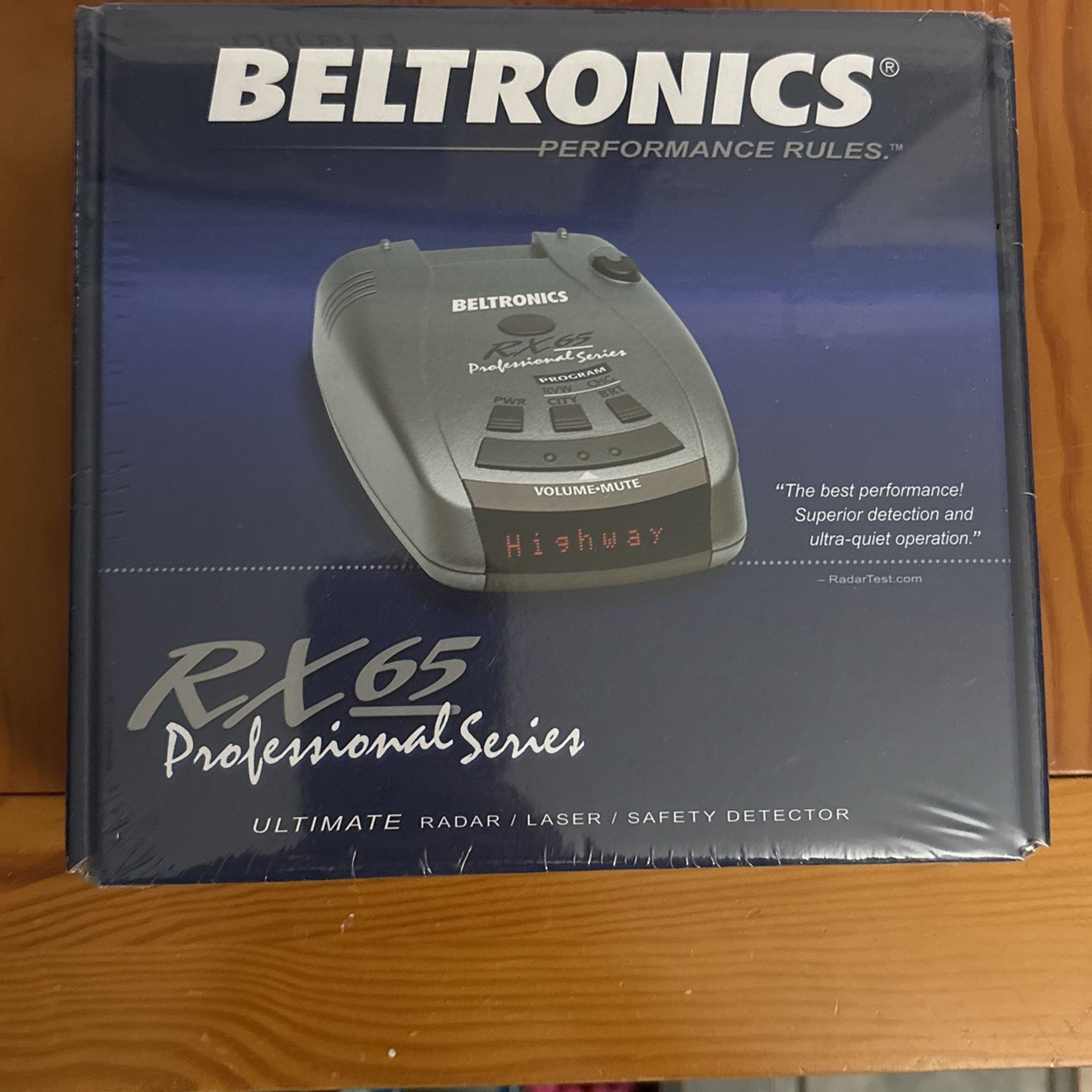 Beltronics RX65 Professional Series Radar Detector NIB