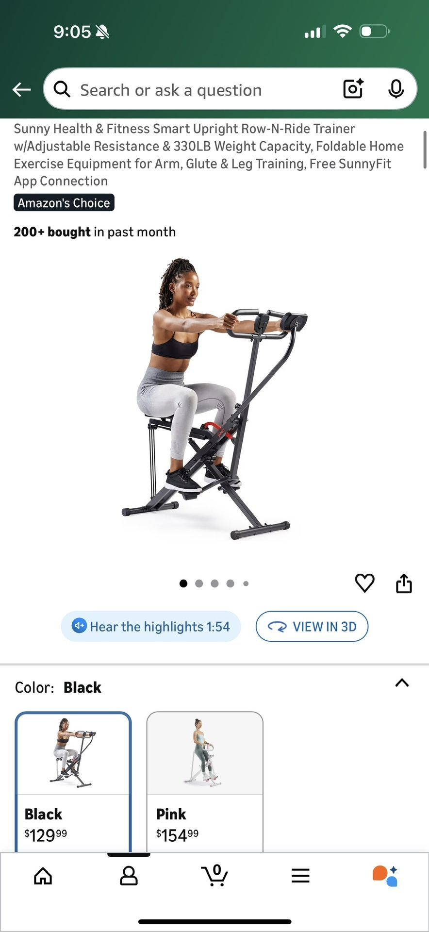Row-N-ride Trainer Squat Machine (Like New, 1/3 Of Amazon’s Price)