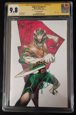 Mighty Morphin #1 comic book “That Dude Books” edition,  CGC SS 9.8 W pages signed by Jason David Frank