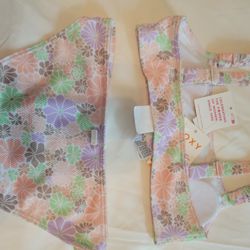 NWT ROXY Girl's/Tween Size 12 Floral  Pattern BIKINI
