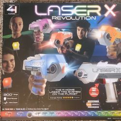 2 Nerf Guns And 4 Player LASER X GAMES