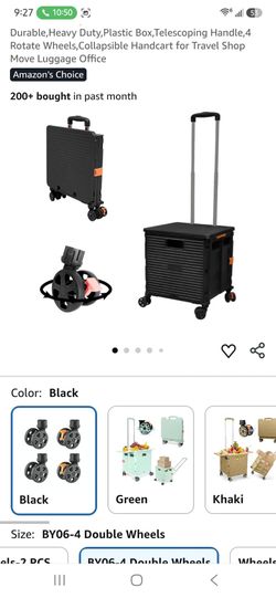 FELICON Foldable Utility Cart - Black