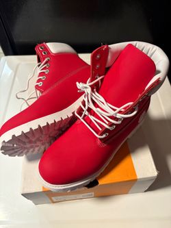 Timberland 6-Inch Premium Boots Red/White