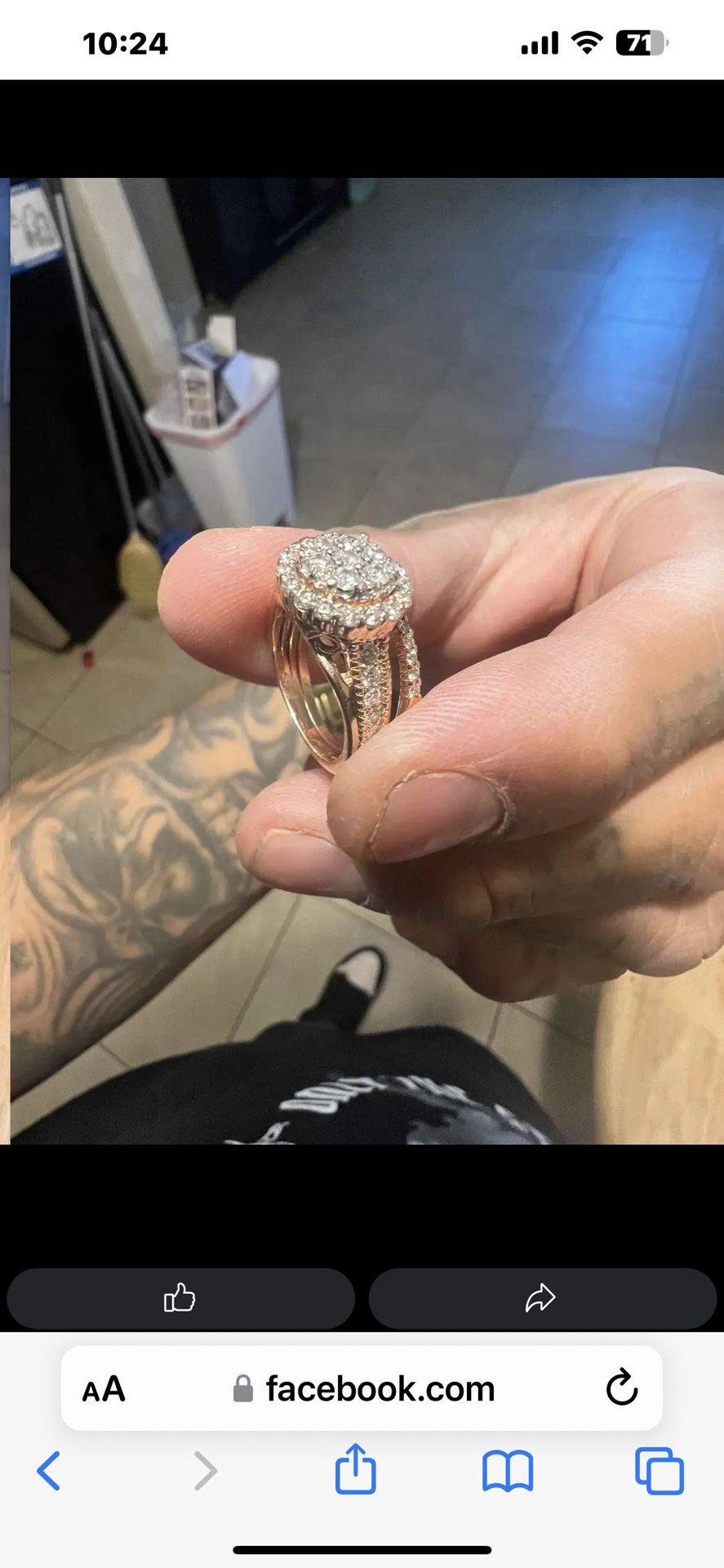Rose Gold Wedding Ring/ Band