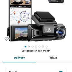AZDOME 4K 5G WiFi Dash Cam Front and Rear