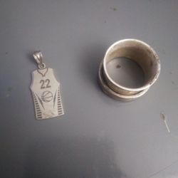 Ring + Charm Both silver 925