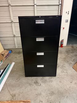 Black File Cabinet