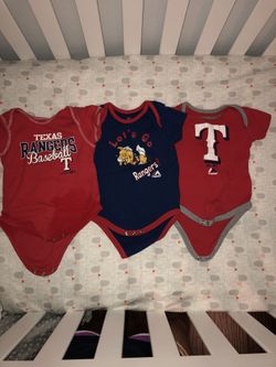 Texas Rangers onesies 12 months