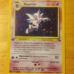 LP WOTC 1999 1st Edition Holo Haunter 6/62 Fossil Set Pokemon Card