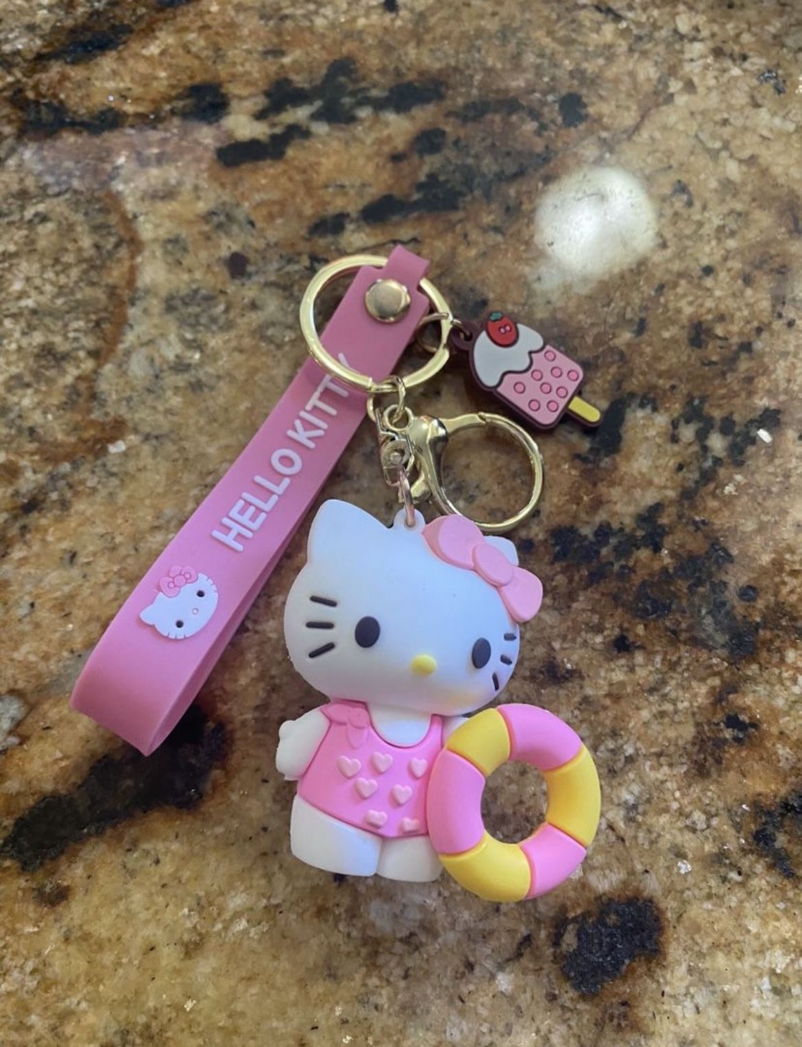 Hello Kitty Charm Keychain