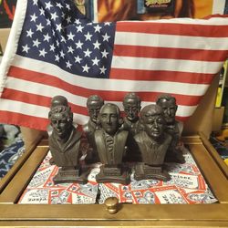 Collection of 6 presidents Plus American Flag included