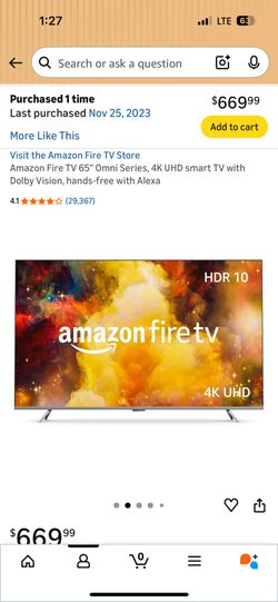 Amazon Smart Fire Tv