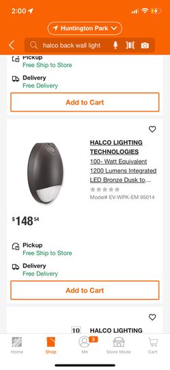 Halo Back Wall Light