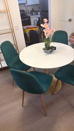 Velour Emerald  dinning chairs