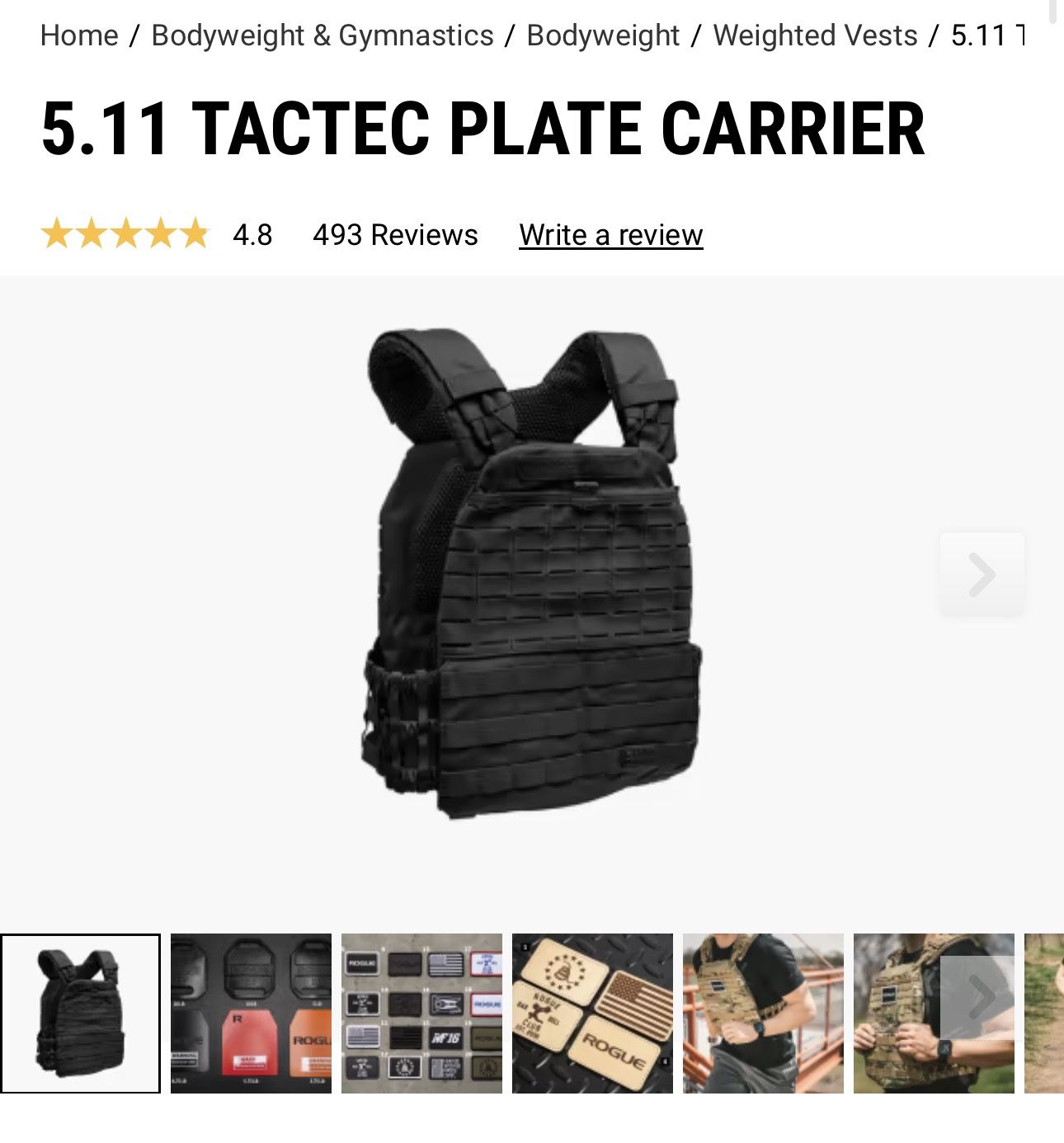 5.11 Fitness Weighted Vest 