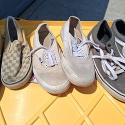 3 Pairs Of Vans Shoes 