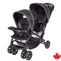 Baby Trend Sit N’ Stand Double 2.0 Stroller - Madrid Black