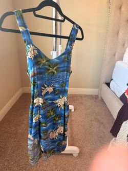 Hawaiian Tropical Print Sundress