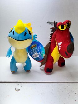 How to Train Your Dragon Stormfly Blue Yellow and Hookfan plush