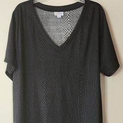 Lularoe Large Grayish Black Tshirt Top Women