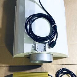 Bright Light! Hydrofarm 8” Air Cooled Grow Light & Gold 1000W Electronic Ballast