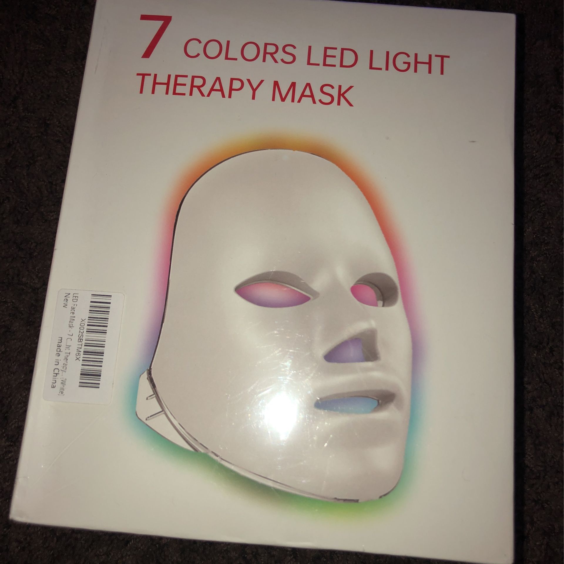 Led Face Mask Light Therapy, NEWKEY 7 Led Light Therapy Facial Skin Care Mask Brand New 