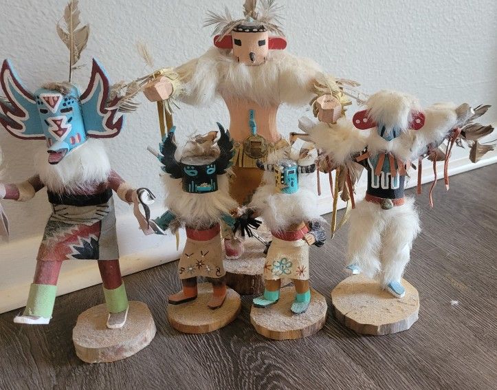 5 Kachina Dolls