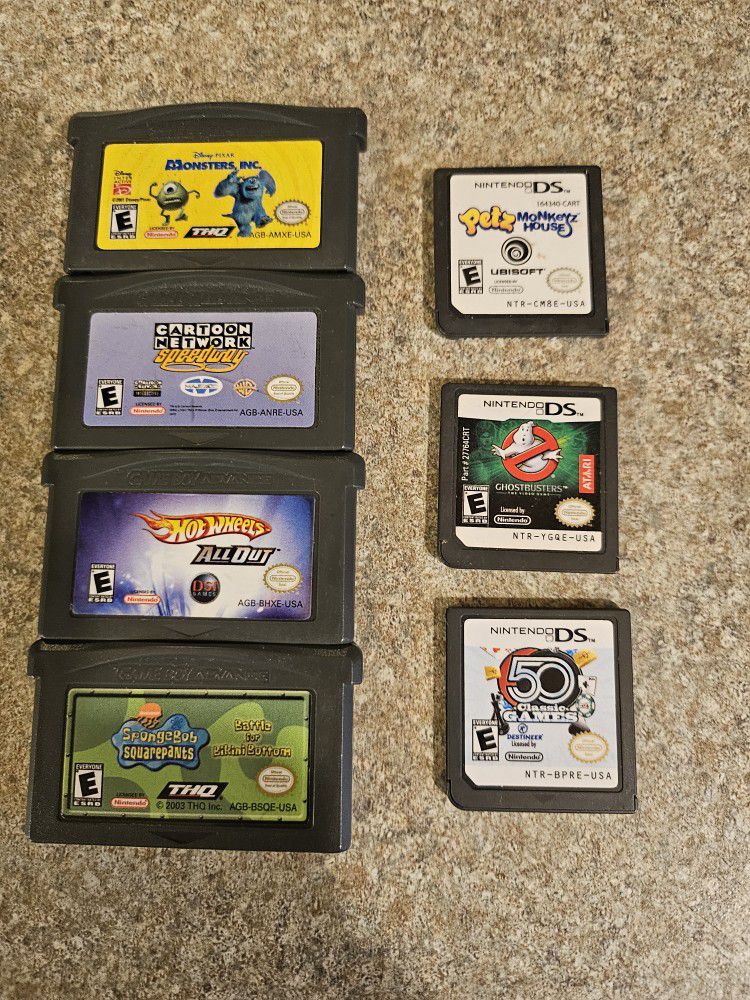 Nintendo Ds & Gba Games