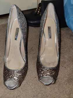 Gold Guess Sparkly Heels Size 5.5
