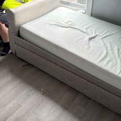 Twin Size Bed frame And Mattress