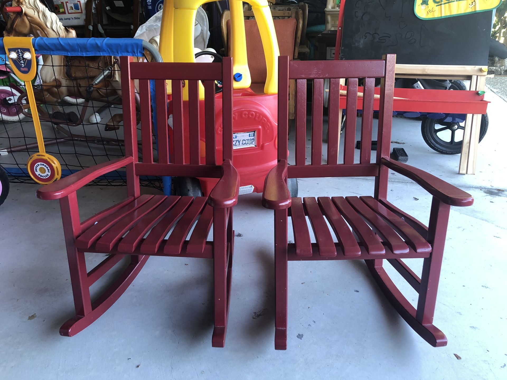 Two kid size rocking chair