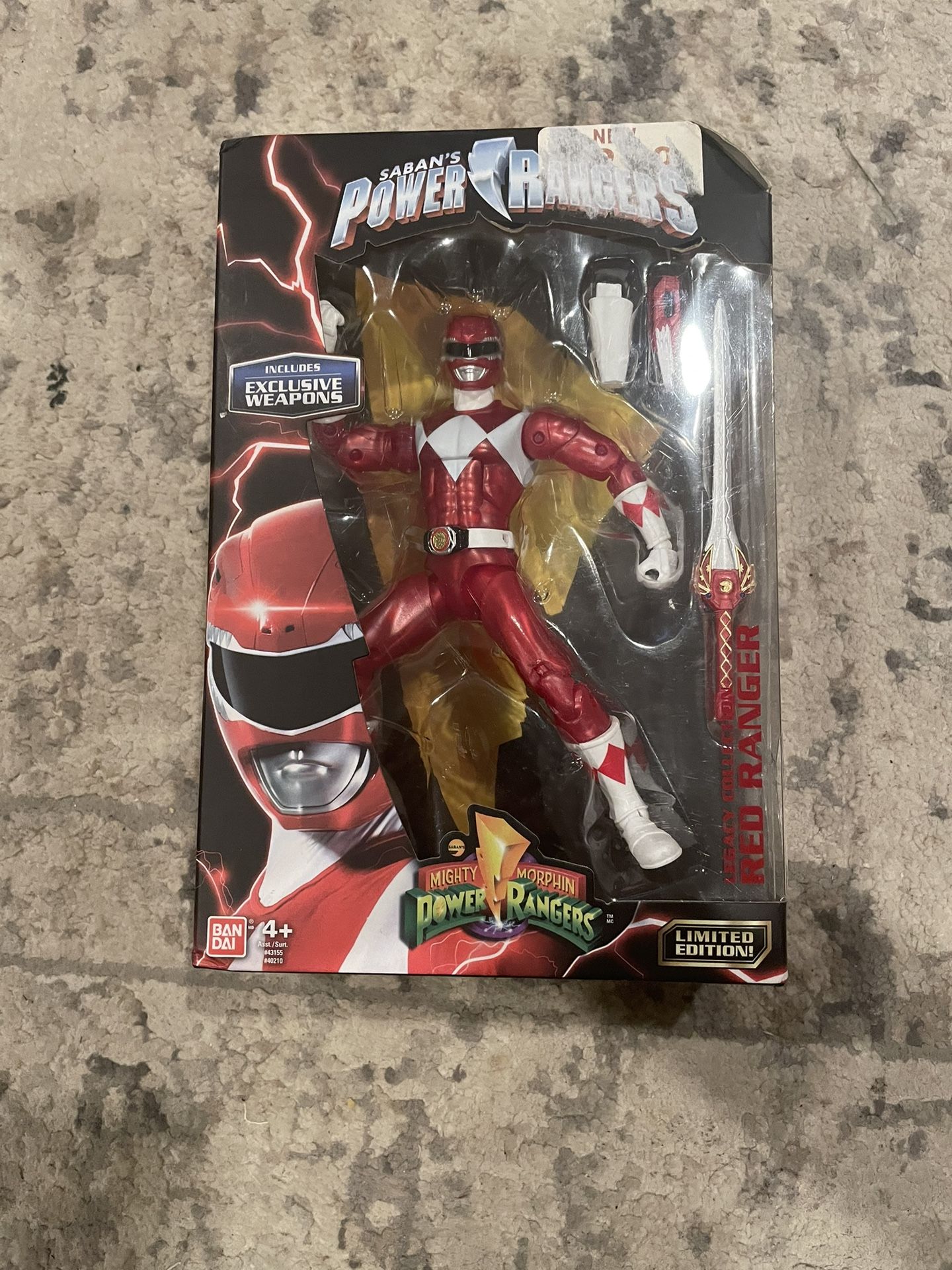 Mighty Morphin Power Rangers Legacy Collection Metallic Red Ranger Limited Ed