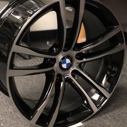 Brand New 18” Staggered BMW Style Wheels Black polished 5x120 All 4 Price Firm