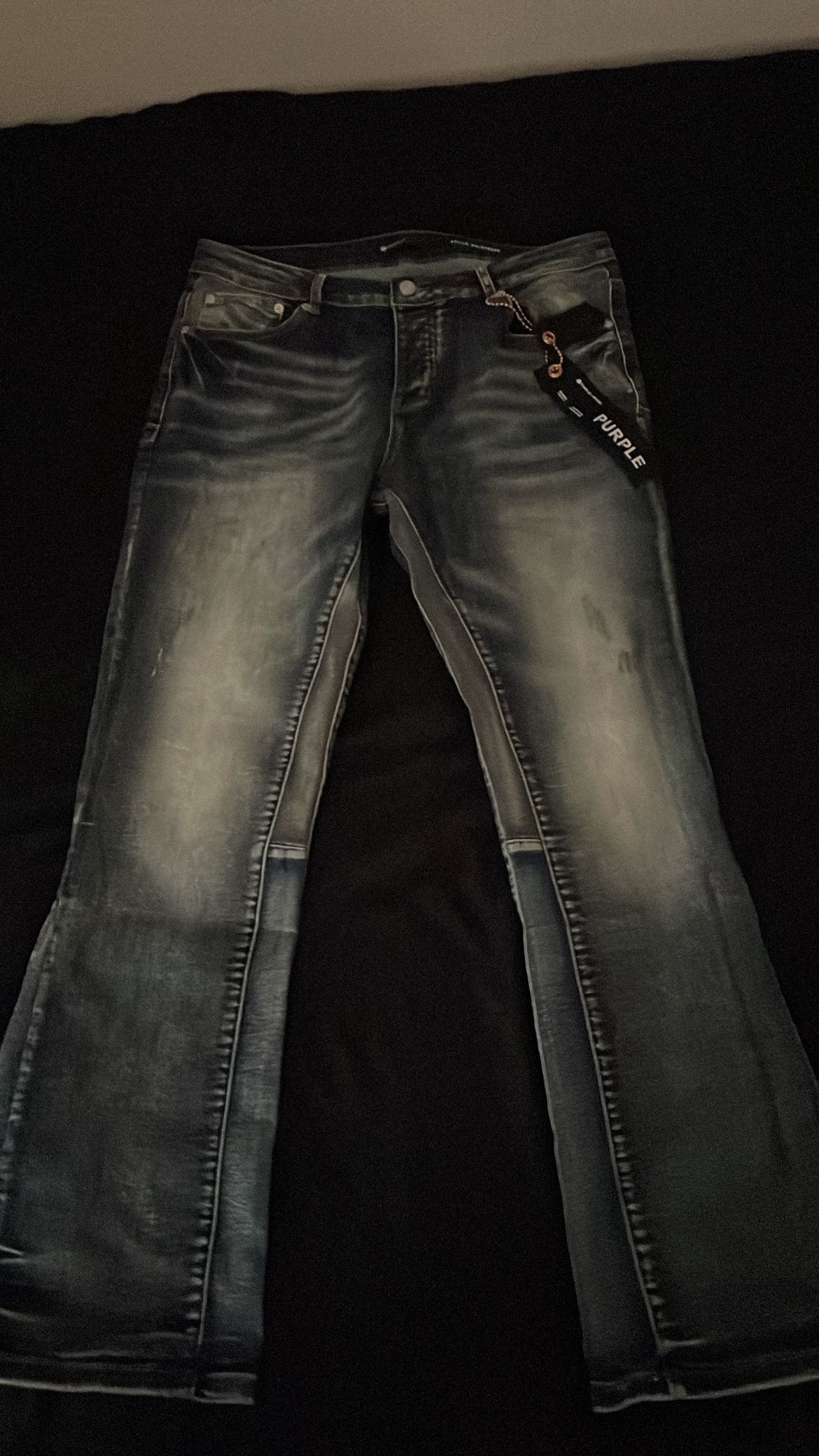 purple jeans