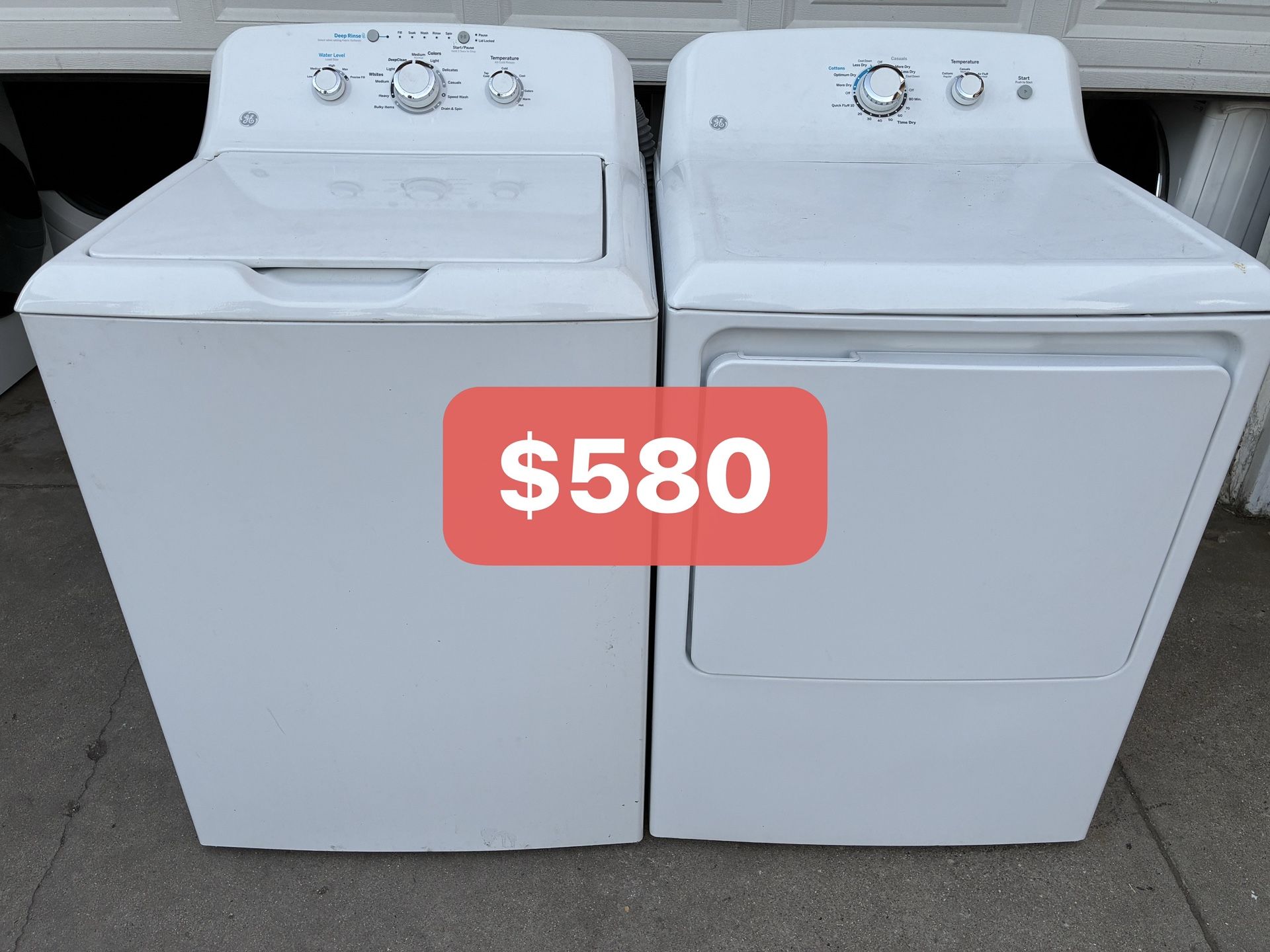 GE Washer And Dryer