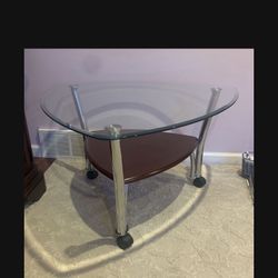 Large Glass Coffee Table $ 65