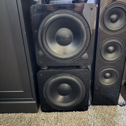 2 Svs 12” SB 2000 Subwoofers