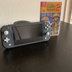 Switch Lite Gray W/ Mario Maker 2