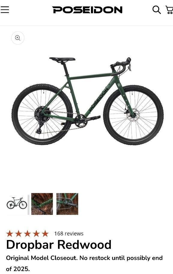 New Poseidon Redwood Gravel Bike XL