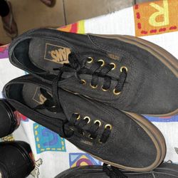 Black Brown Vans 