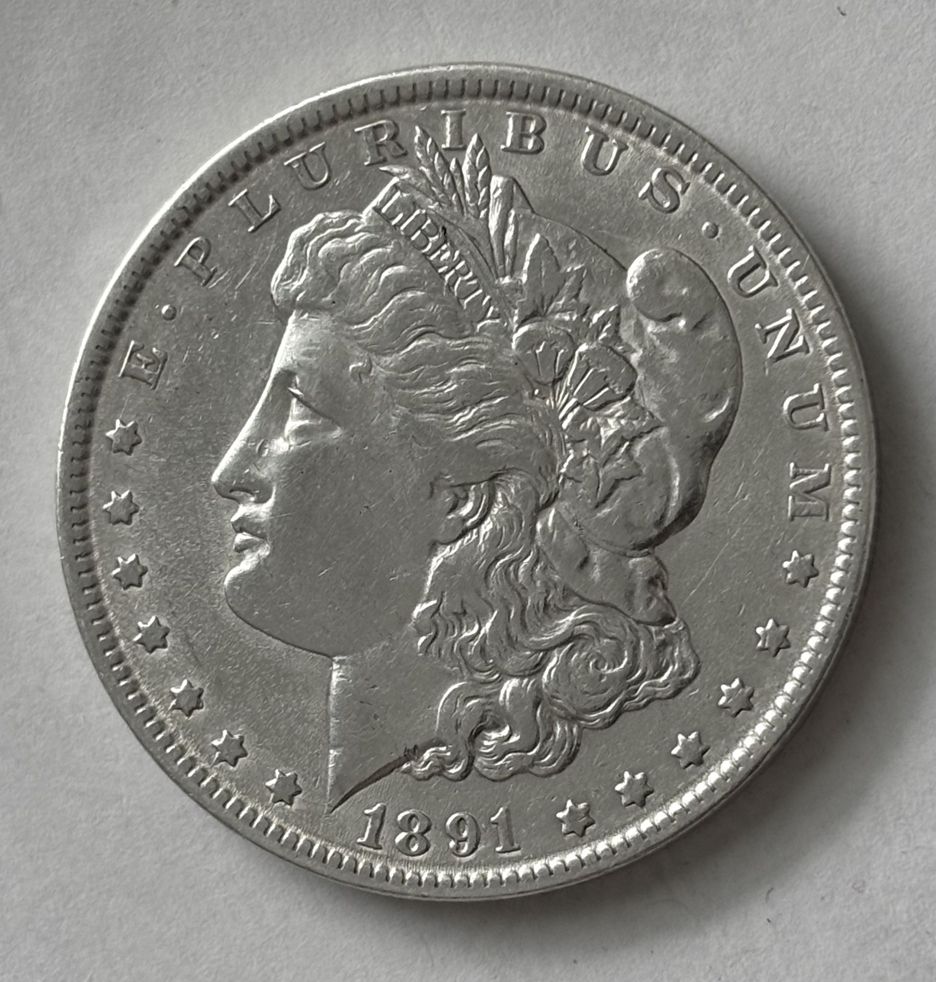 1891 Morgan Silver Dollar Uncirculated
